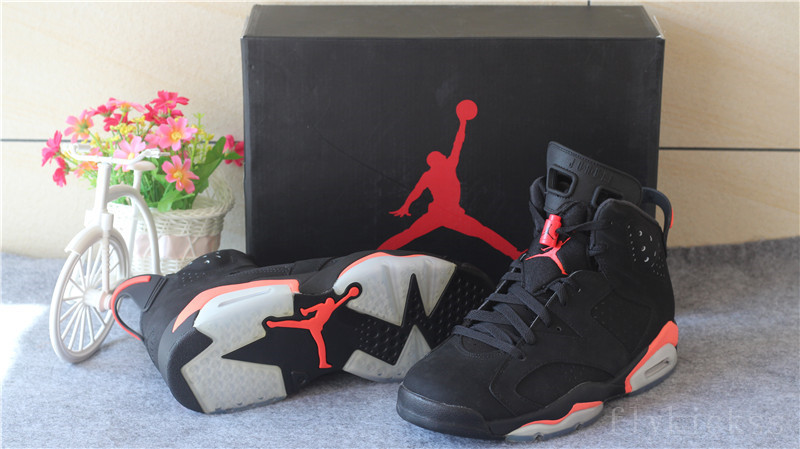 Authentic Air Jordan 6 Retro Black Infrared